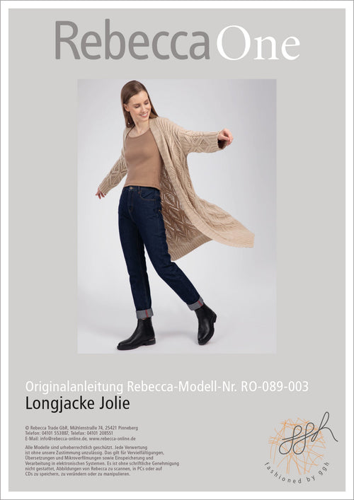 Anleitung - Longjacke Jolie | rebecca - online.de