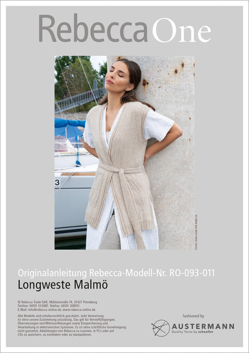 Anleitung - Longweste Malmö | rebecca - online.de
