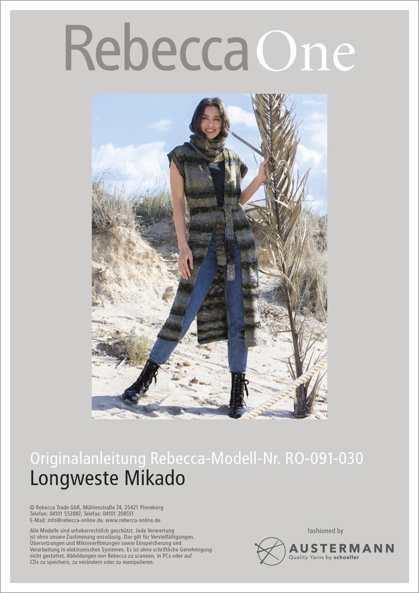 Anleitung - Longweste Mikado - Rebecca - Online.de
