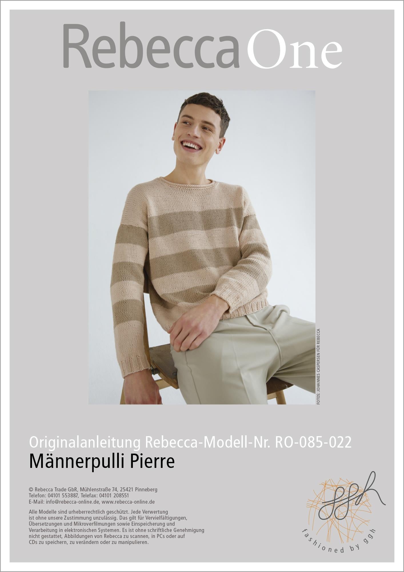 Anleitung - Männerpulli Pierre - Rebecca - Online.de