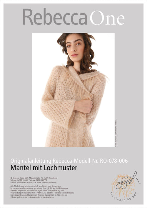 Anleitung - Mantel mit Lochmuster | rebecca - online.de