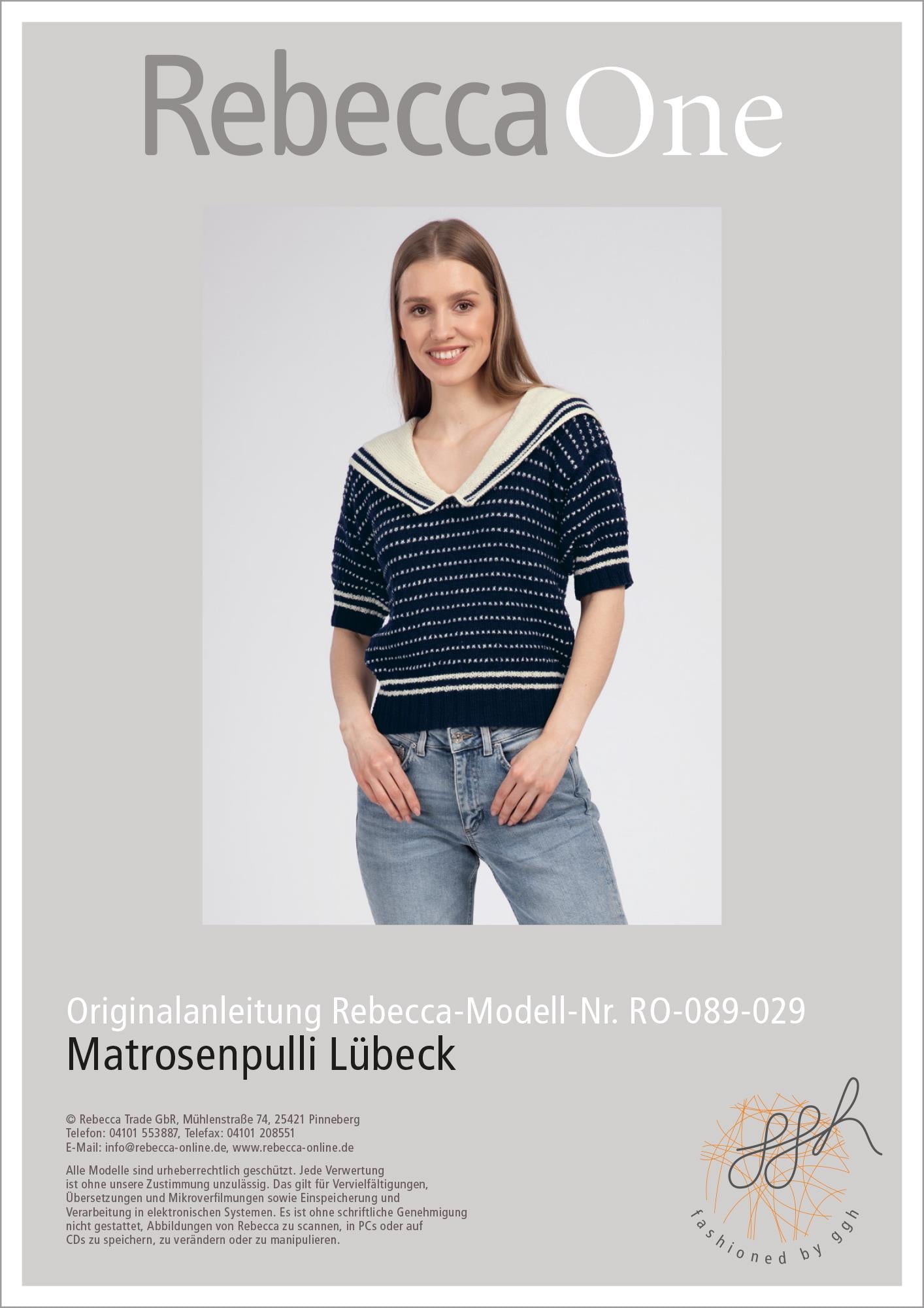 Anleitung - Matrosenpulli Lübeck - Rebecca - Online.de