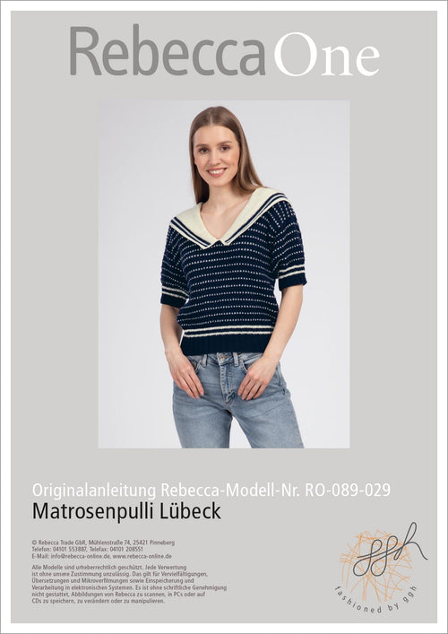 Anleitung - Matrosenpulli Lübeck | rebecca - online.de