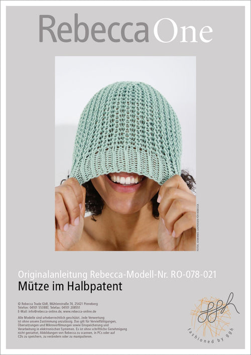 Anleitung - Mütze im Halbpatent | rebecca - online.de