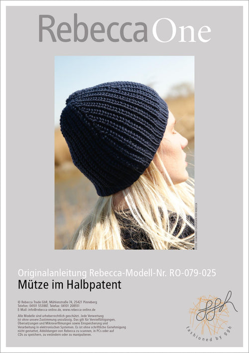 Anleitung - Mütze im Halbpatent | rebecca - online.de