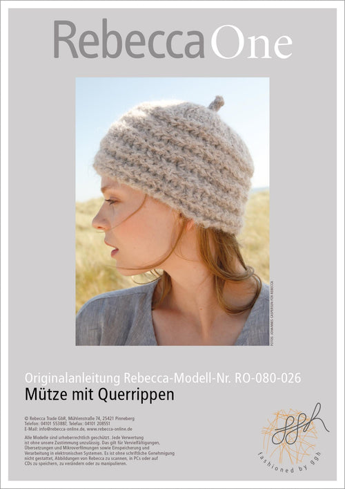 Anleitung - Mütze mit Querrippen | rebecca - online.de