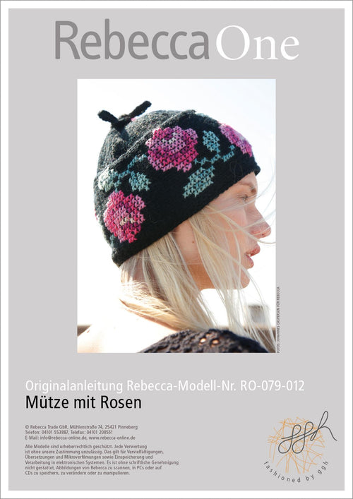 Anleitung - Mütze mit Rosen | rebecca - online.de