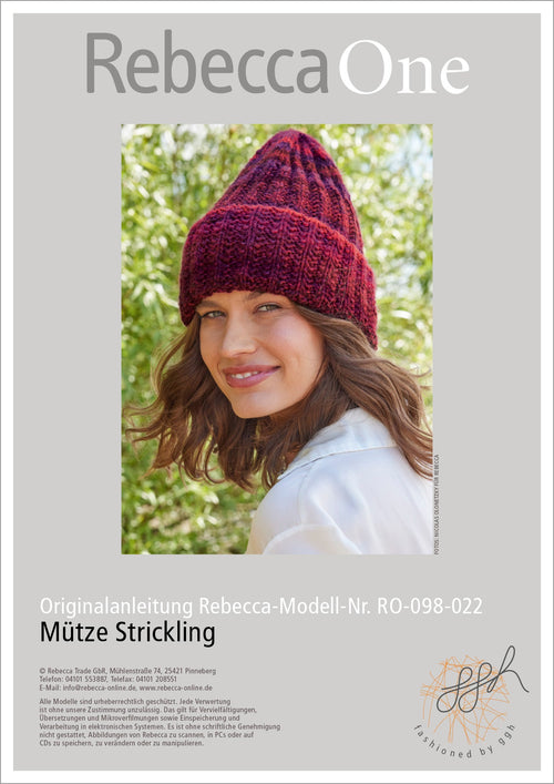 Anleitung - Mütze Strickling | rebecca - online.de