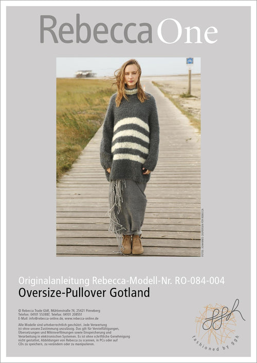 Anleitung - Oversize - Pullover Gotland | rebecca - online.de