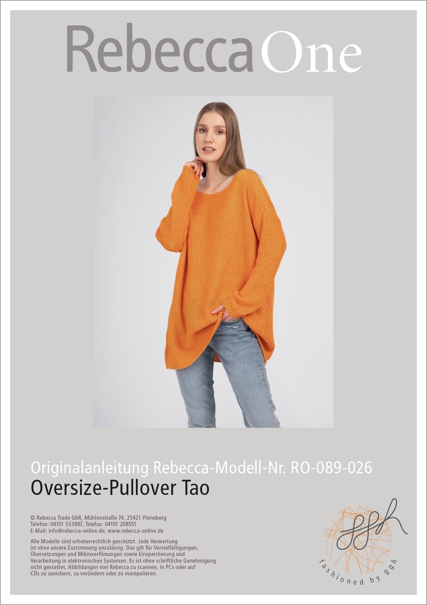 Anleitung - Oversize - Pullover Tao - Rebecca - Online.de