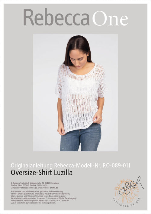 Anleitung - Oversize - Shirt Luzilla | rebecca - online.de