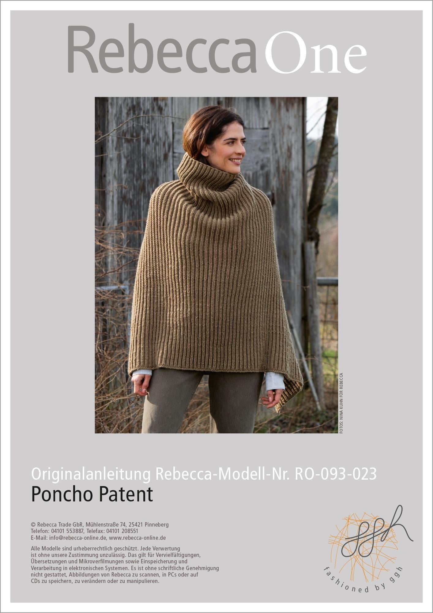 Anleitung - Poncho Patent - Rebecca - Online.de
