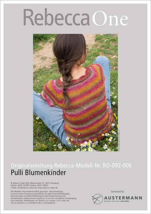 Anleitung - Pulli Blumenkinder | rebecca - online.de