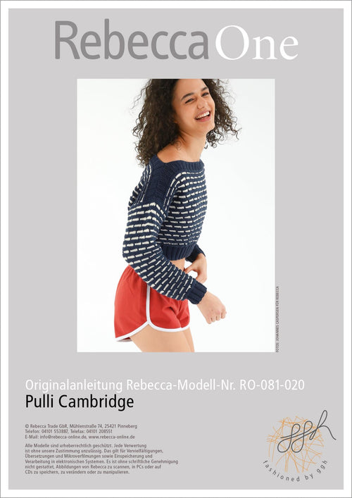 Anleitung - Pulli Cambridge | rebecca - online.de