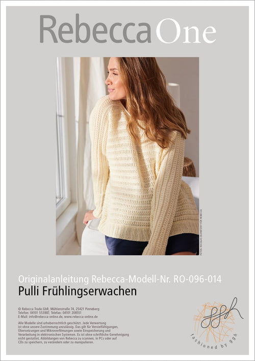 Anleitung - Pulli Frühlingserwachen | rebecca - online.de