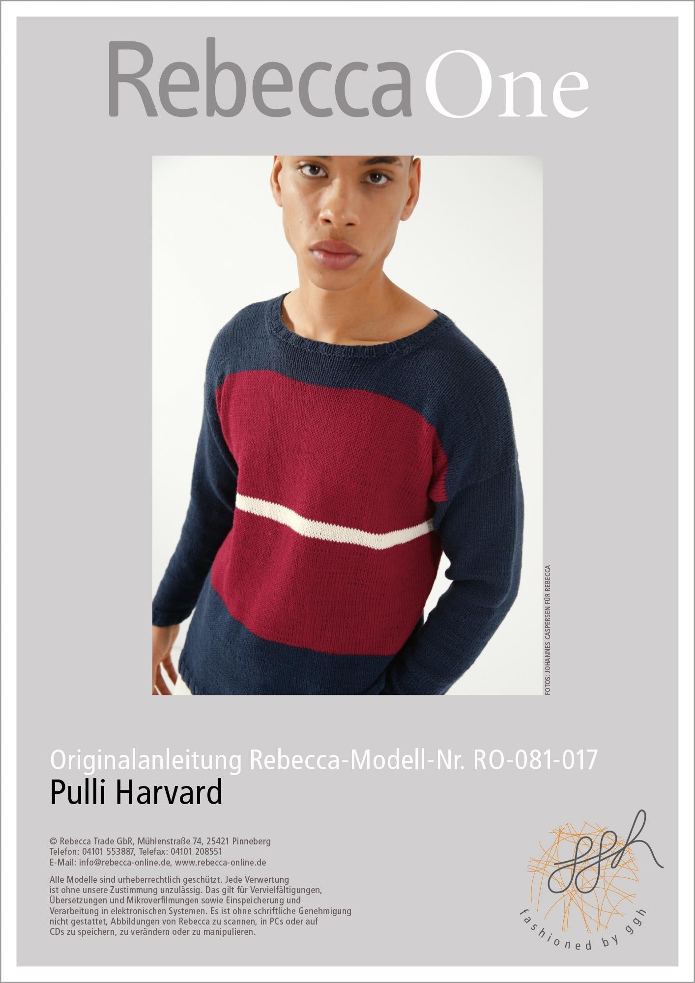 Anleitung - Pulli Harvard - Rebecca - Online.de