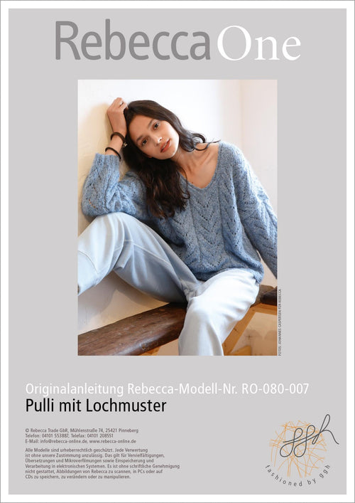 Anleitung - Pulli mit Lochmuster | rebecca - online.de