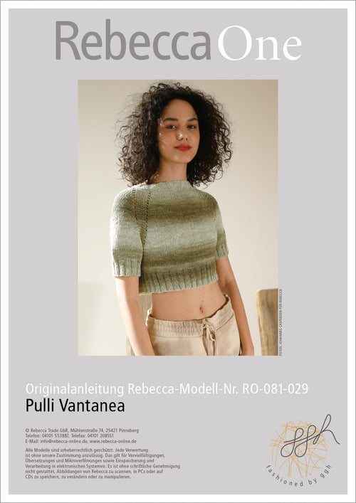 Anleitung - Pulli Vantanea | rebecca - online.de