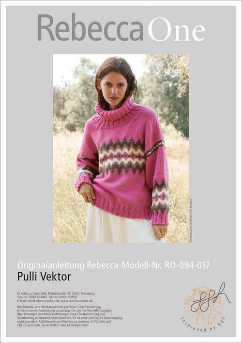 Anleitung - Pulli Vektor | rebecca - online.de