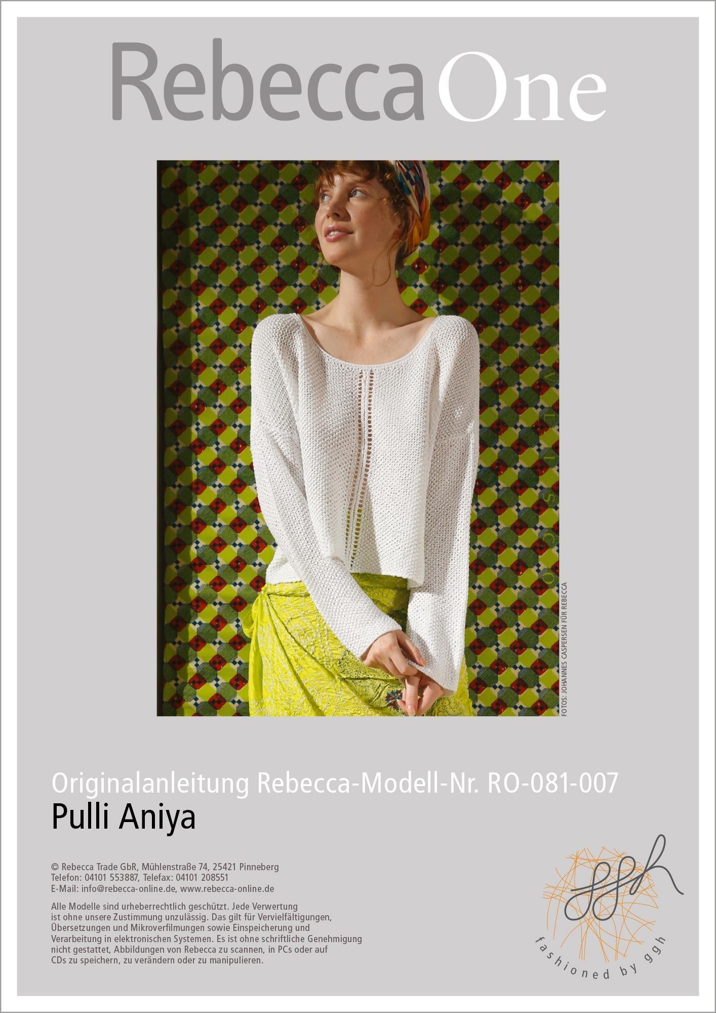 Anleitung - Pullover Aniya - Rebecca - Online.de