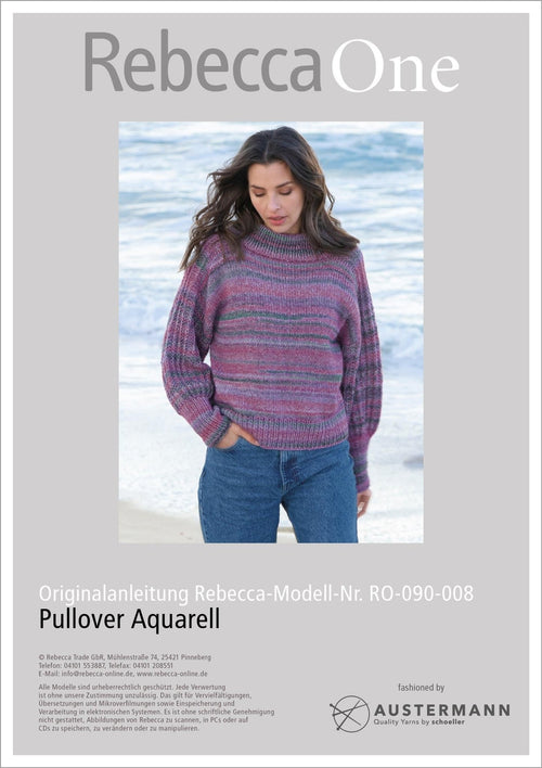 Anleitung - Pullover Aquarell | rebecca - online.de