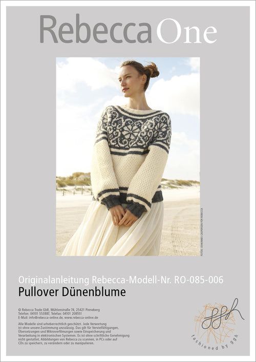 Anleitung - Pullover Dünenblume | rebecca - online.de