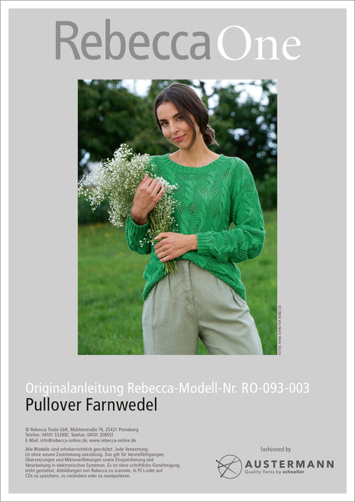 Anleitung - Pullover Farnwedel | rebecca - online.de