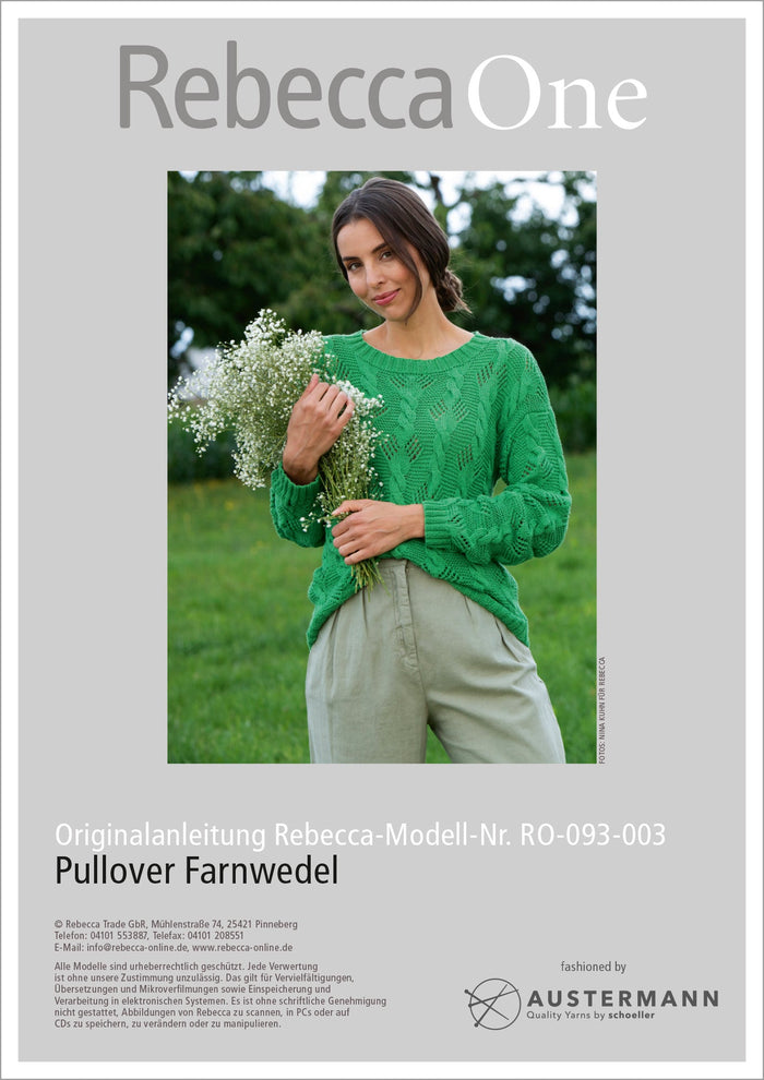 Anleitung - Pullover Farnwedel
