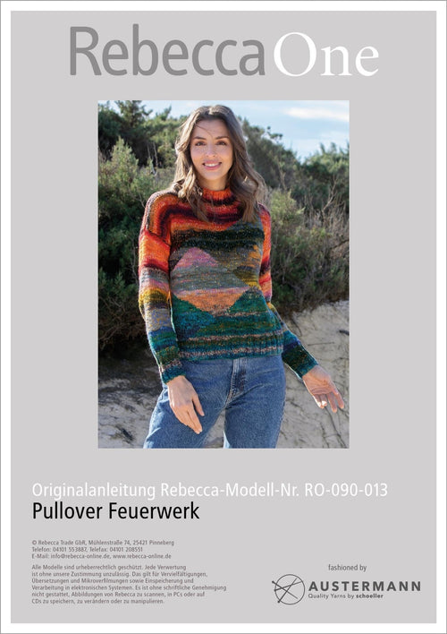 Anleitung - Pullover Feuerwerk | rebecca - online.de