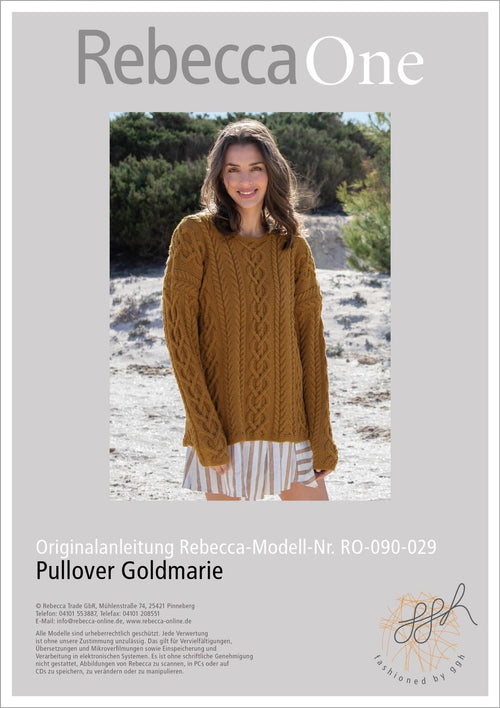 Anleitung - Pullover Goldmarie | rebecca - online.de