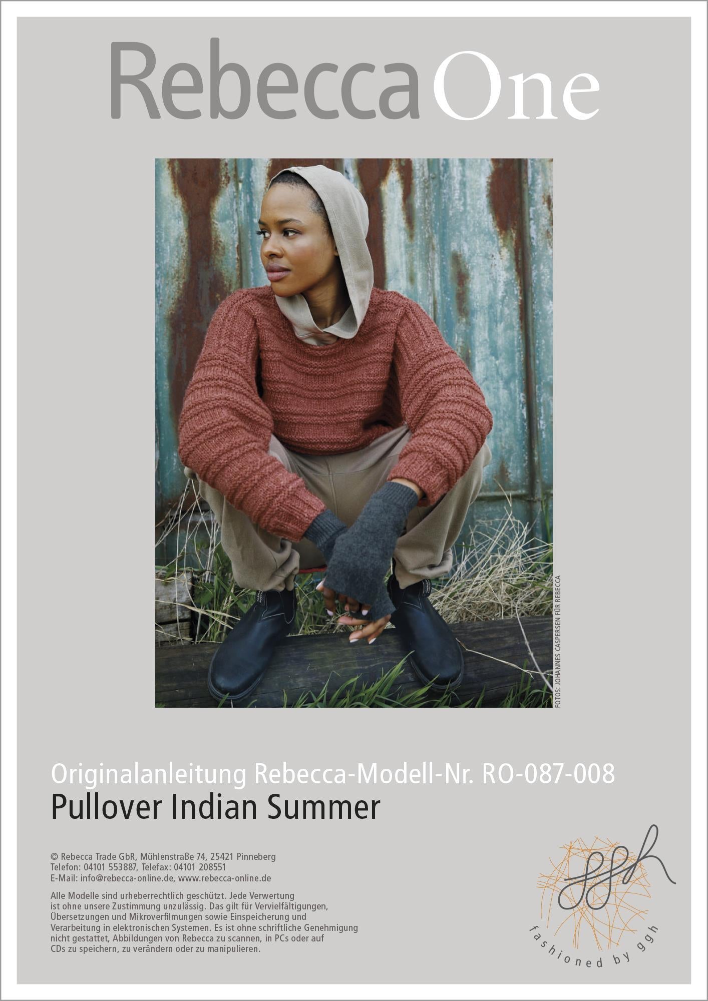 Anleitung - Pullover Indian Summer - Rebecca - Online.de