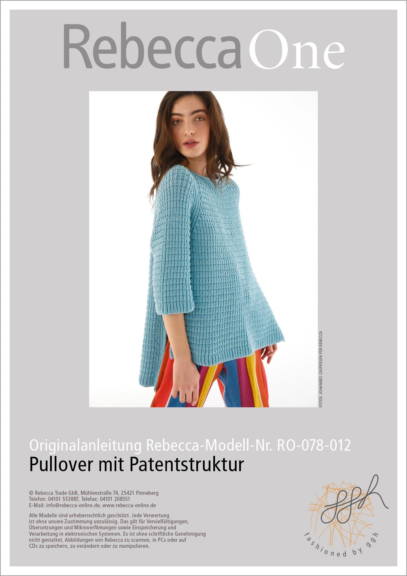 Anleitung - Pullover mit Patentstruktur - Rebecca - Online.de