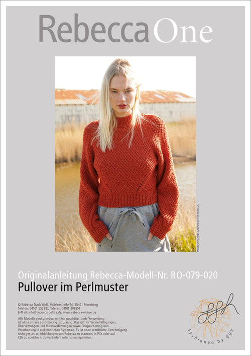 Anleitung - Pullover mit Perlmuster | rebecca - online.de