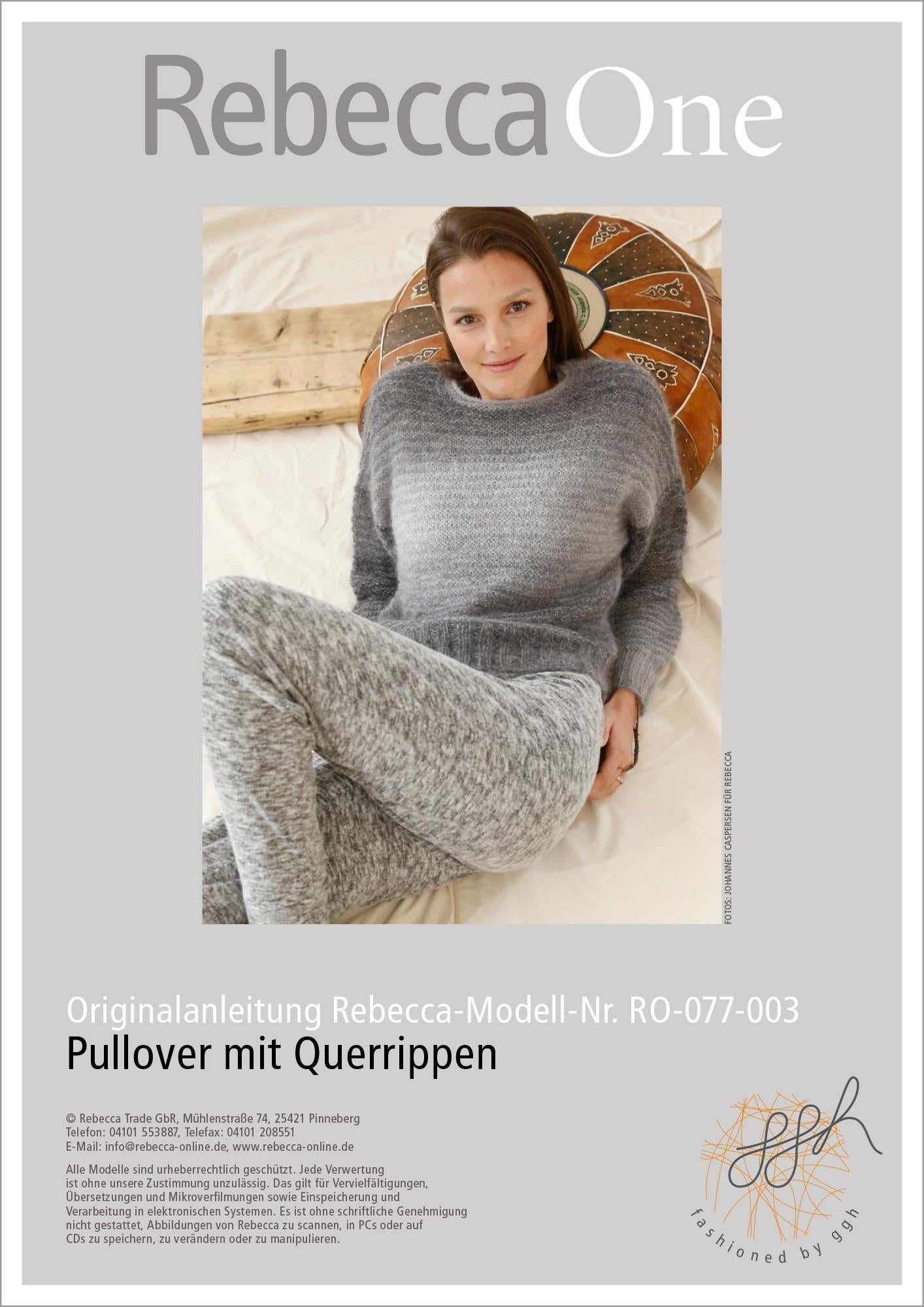 Anleitung - Pullover mit Querrippen - Rebecca - Online.de