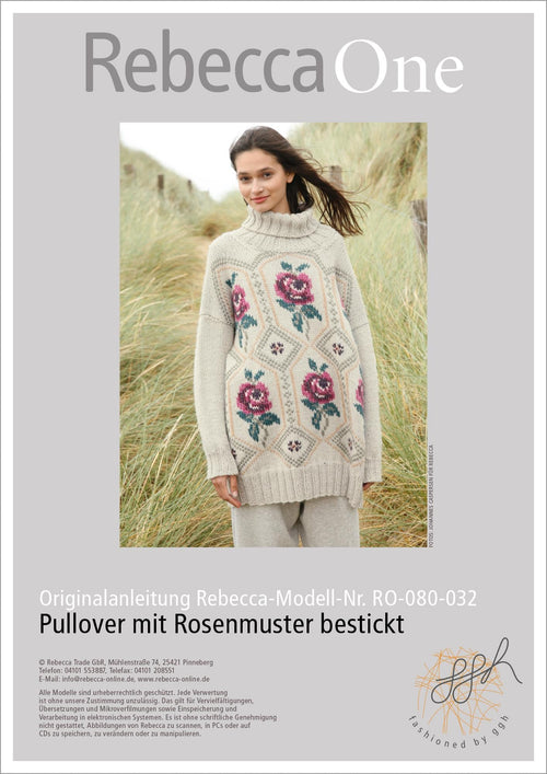 Anleitung - Pullover mit Rosenmuster bestickt | rebecca - online.de