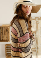 Anleitung - Pullover mit Strukturmusterstreifen - Rebecca - Online.de