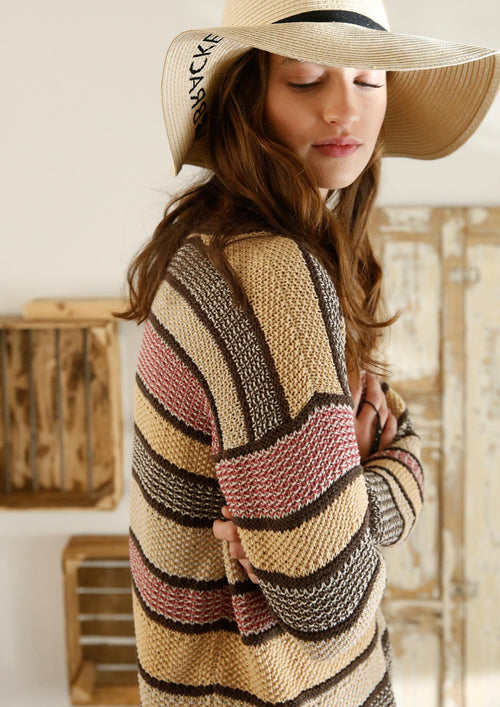 Anleitung - Pullover mit Strukturmusterstreifen | rebecca - online.de