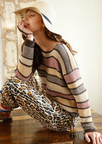 Anleitung - Pullover mit Strukturmusterstreifen - Rebecca - Online.de