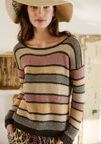 Anleitung - Pullover mit Strukturmusterstreifen - Rebecca - Online.de