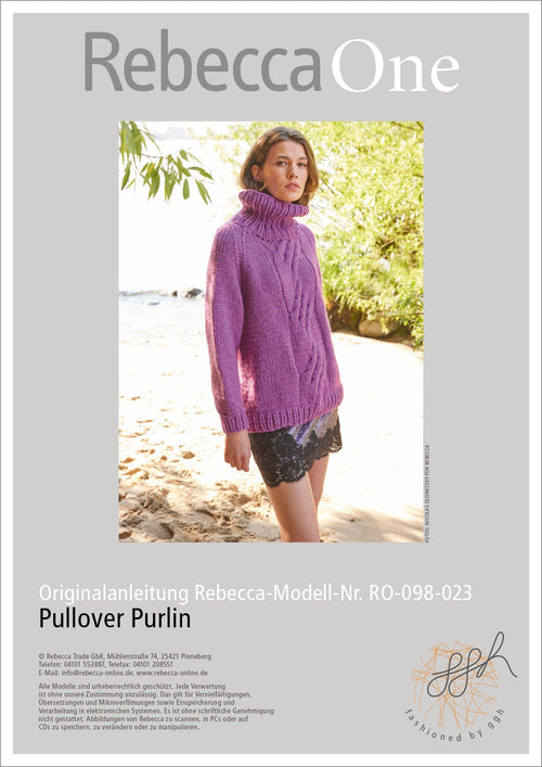 Anleitung - Pullover Purlin | rebecca - online.de