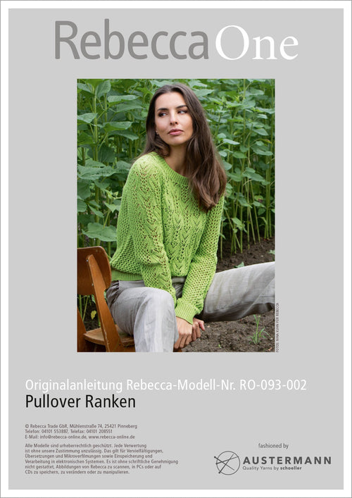 Anleitung - Pullover Ranken | rebecca - online.de