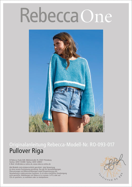Anleitung - Pullover Riga | rebecca - online.de