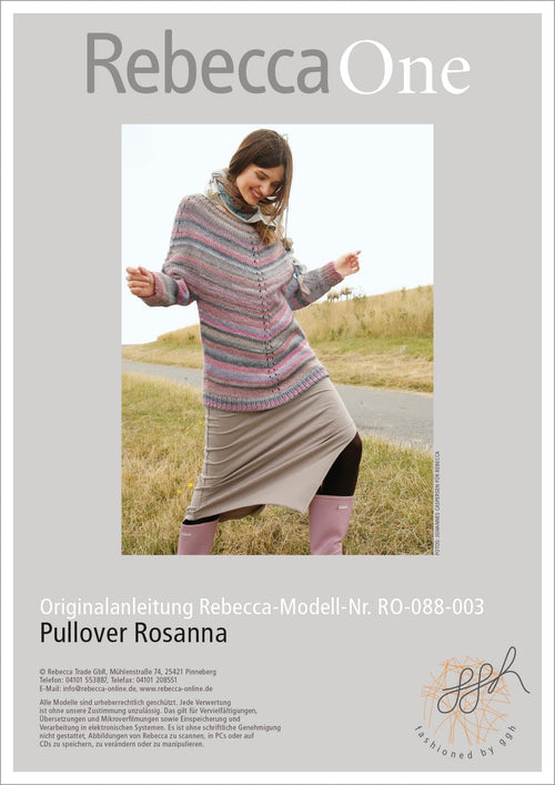 Anleitung - Pullover Rosanna | rebecca - online.de