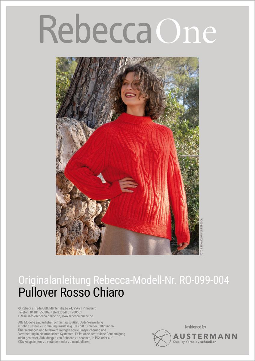 Anleitung: Pullover Rosso Chiaro - rebecca - online.de