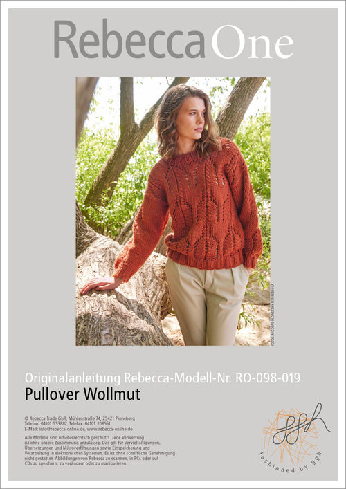 Anleitung - Pullover Wollmut | rebecca - online.de