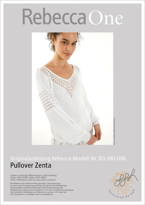Anleitung - Pullover Zenta | rebecca - online.de