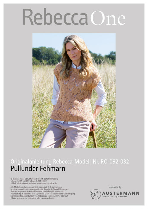 Anleitung - Pullunder Fehmarn | rebecca - online.de