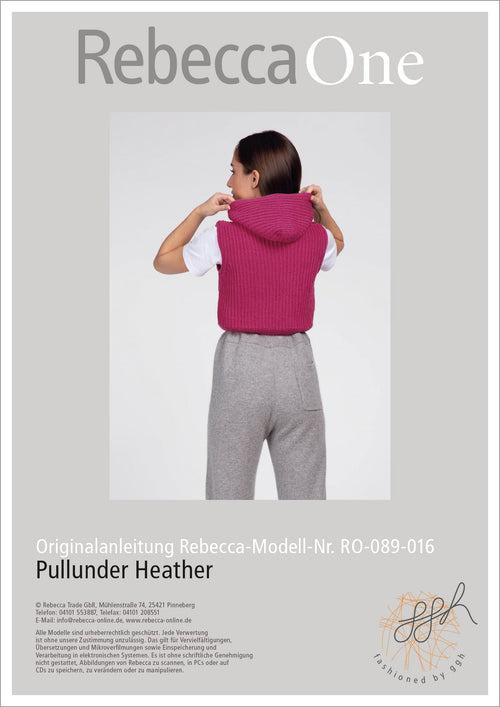Anleitung - Pullunder Heather | rebecca - online.de
