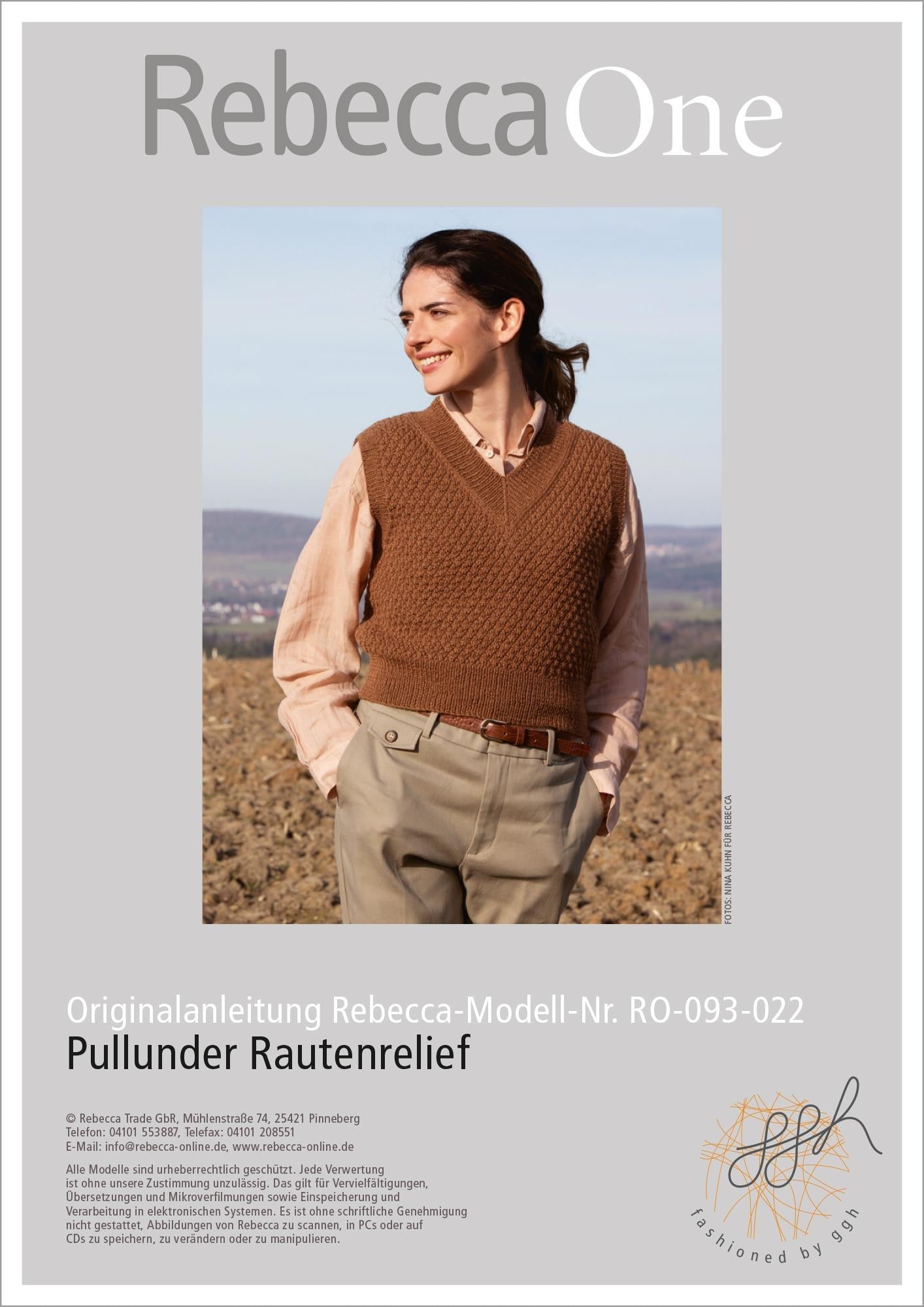 Anleitung - Pullunder Rautenrelief - Rebecca - Online.de