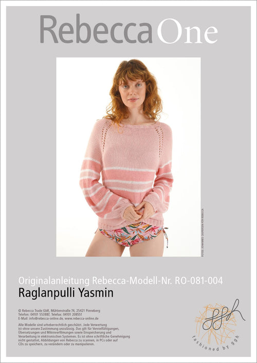 Anleitung - Raglanpulli Yasmin | rebecca - online.de